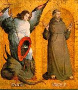 Juan de Flandes Saints Michael and Francis Spain oil painting reproduction